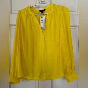 Banana Republic long sleeve yellow top! NWT